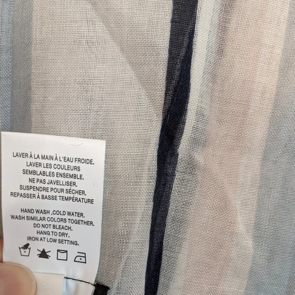 Beach Pool Swimwear Multicolour Stripe Pattern Coverup Scarf NWT One Size - Picture 6 of 8